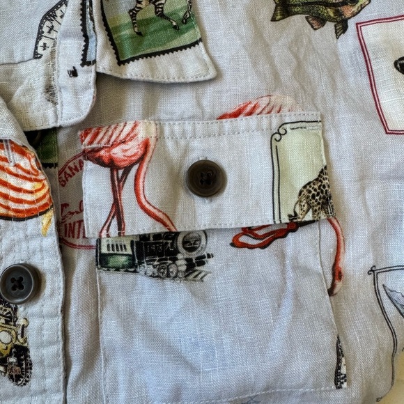 Banana Republic Kids Vintage Print Toddler Romper - Picture 2 of 3